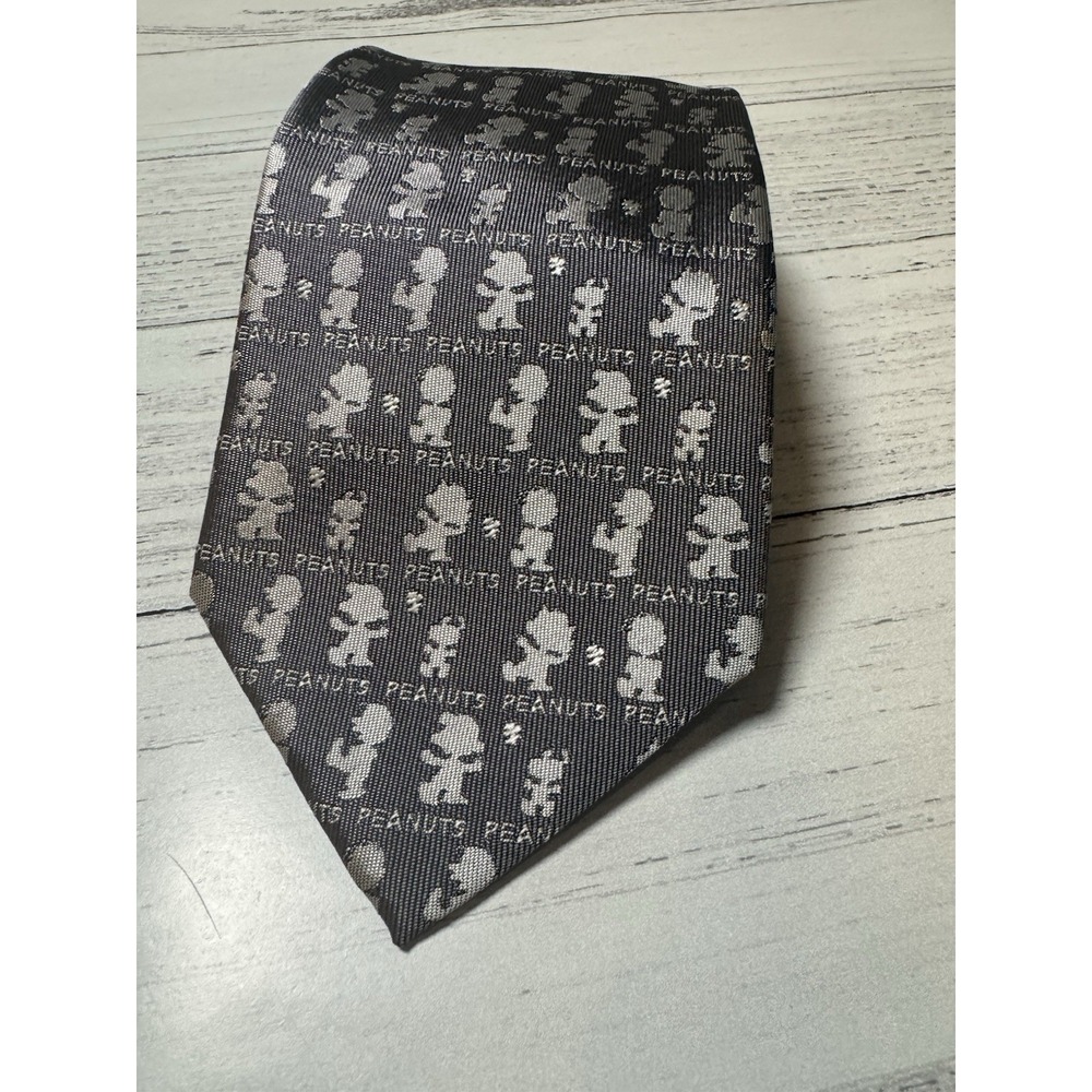 Peanuts‎ Snoopy Joe Cool Neck Tie Pattern Gray Japan